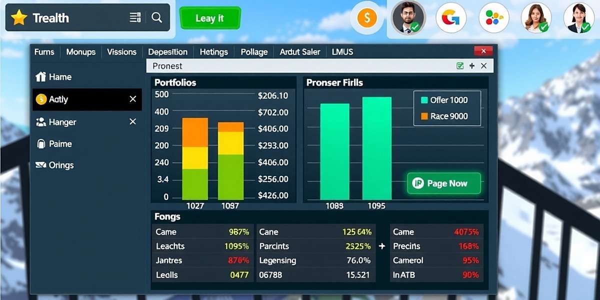 Wealth Builder Sim - Manage Your Portfolio Wealth Builder Sim gameplay interface showing portfolio management